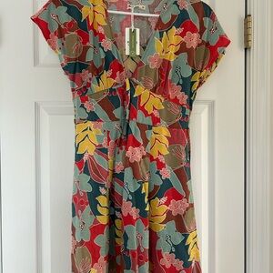 Marine layer Camila mini dress - hibiscus floral